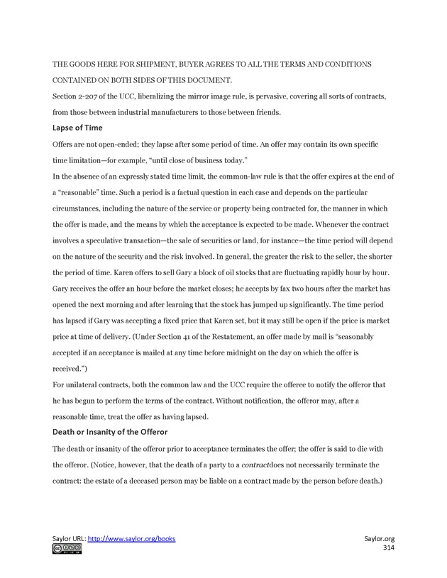 Business Law and the Legal Environment - Page 314